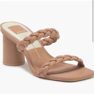 Dolce Vita Women's Tan Braided Heeled Sandals